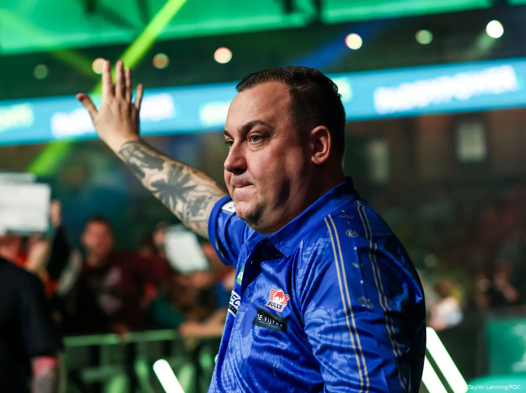 Kim Huybrechts made his 15th appearance to Ally Pally