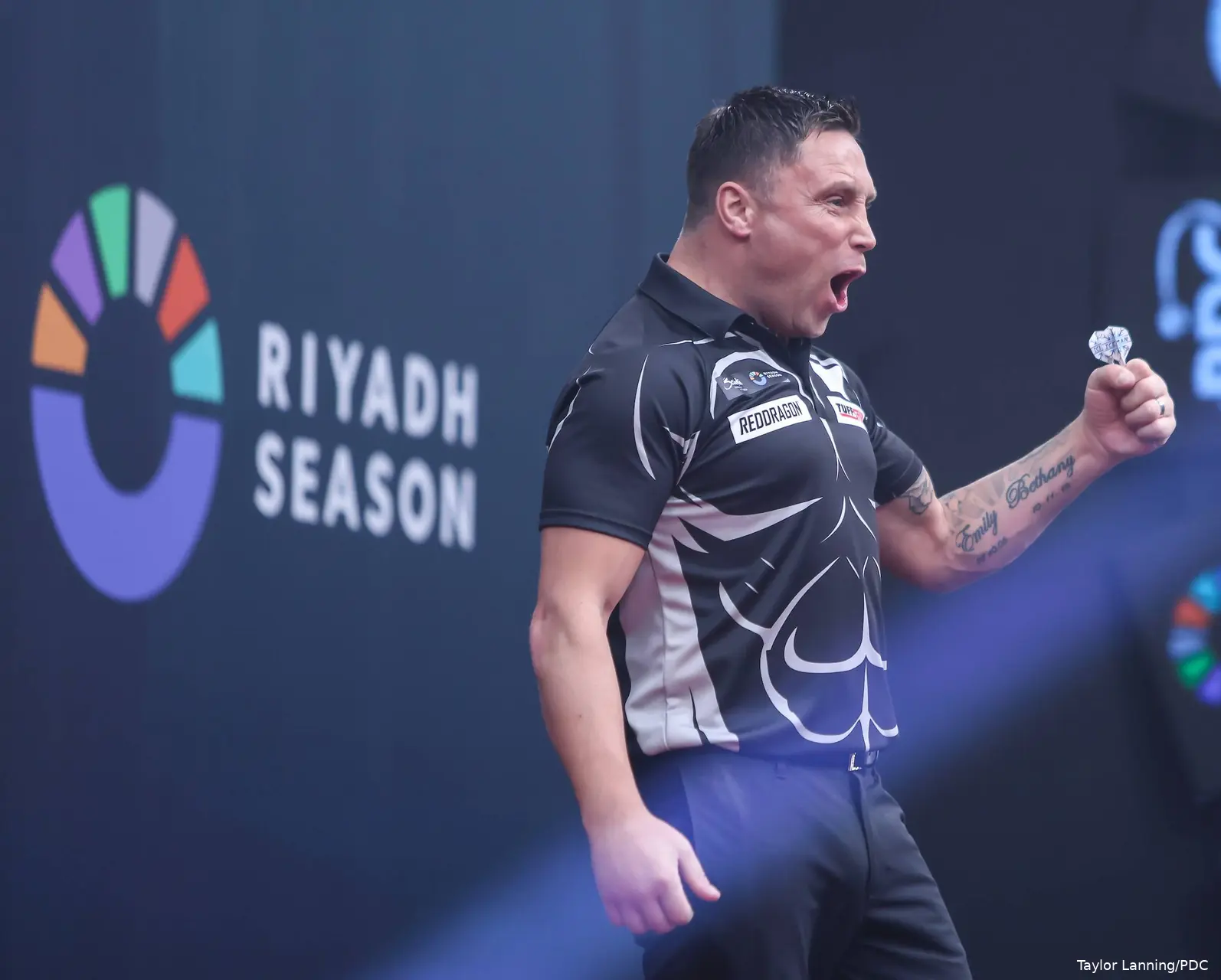 Gerwyn Price roars in Riyadh