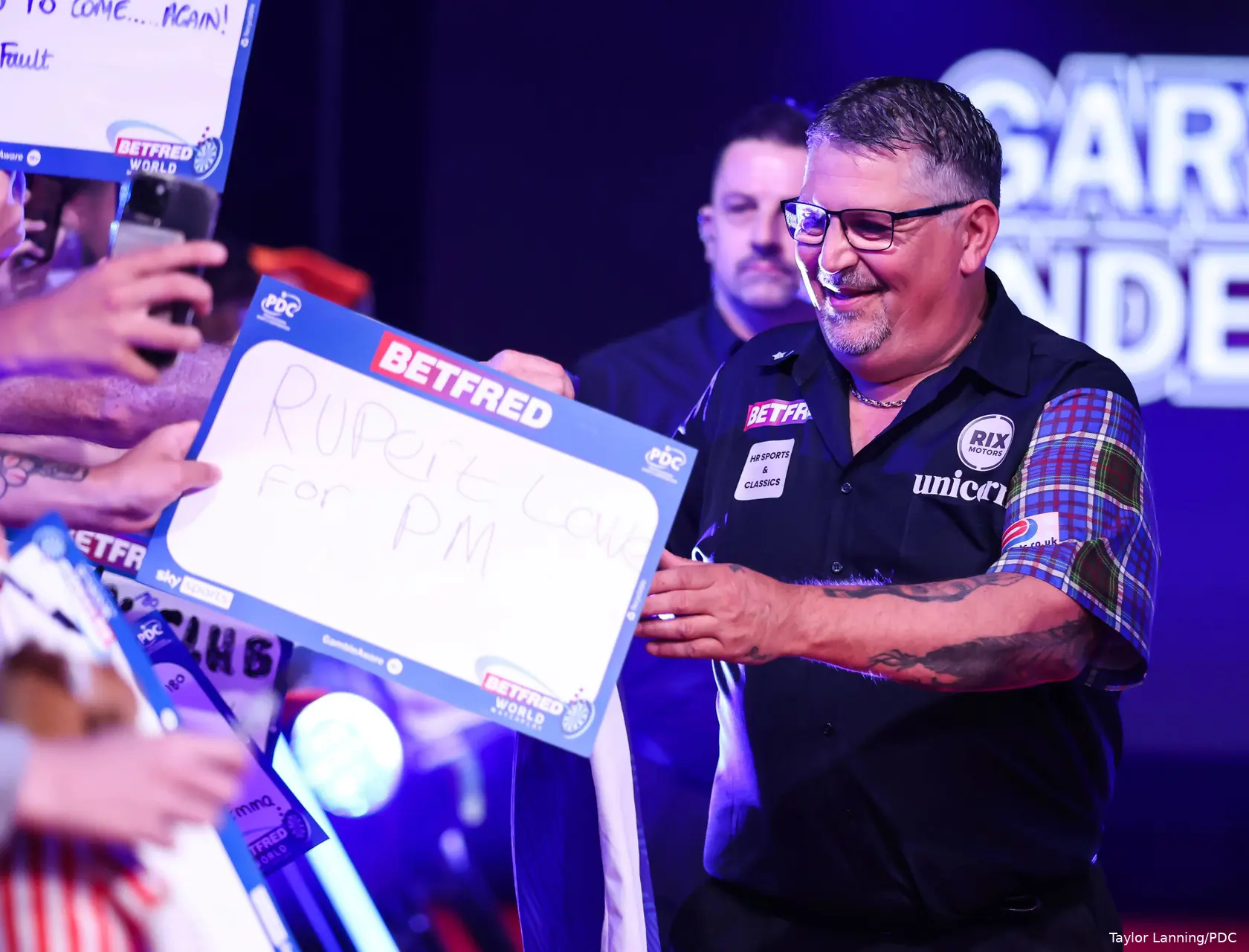 Gary Anderson at the 2026 World Matchplay