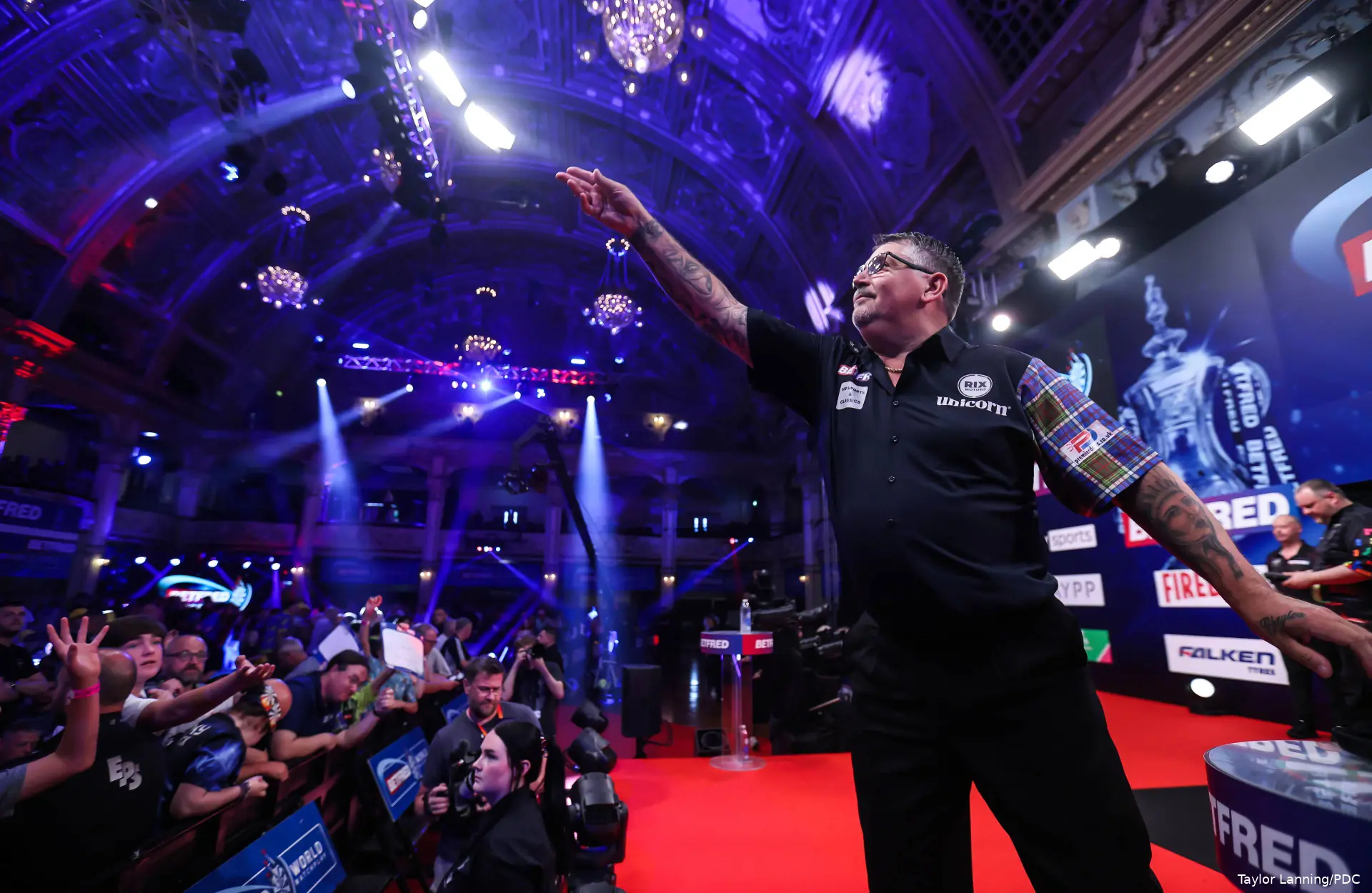 Gary Anderson at the 2026 World Matchplay