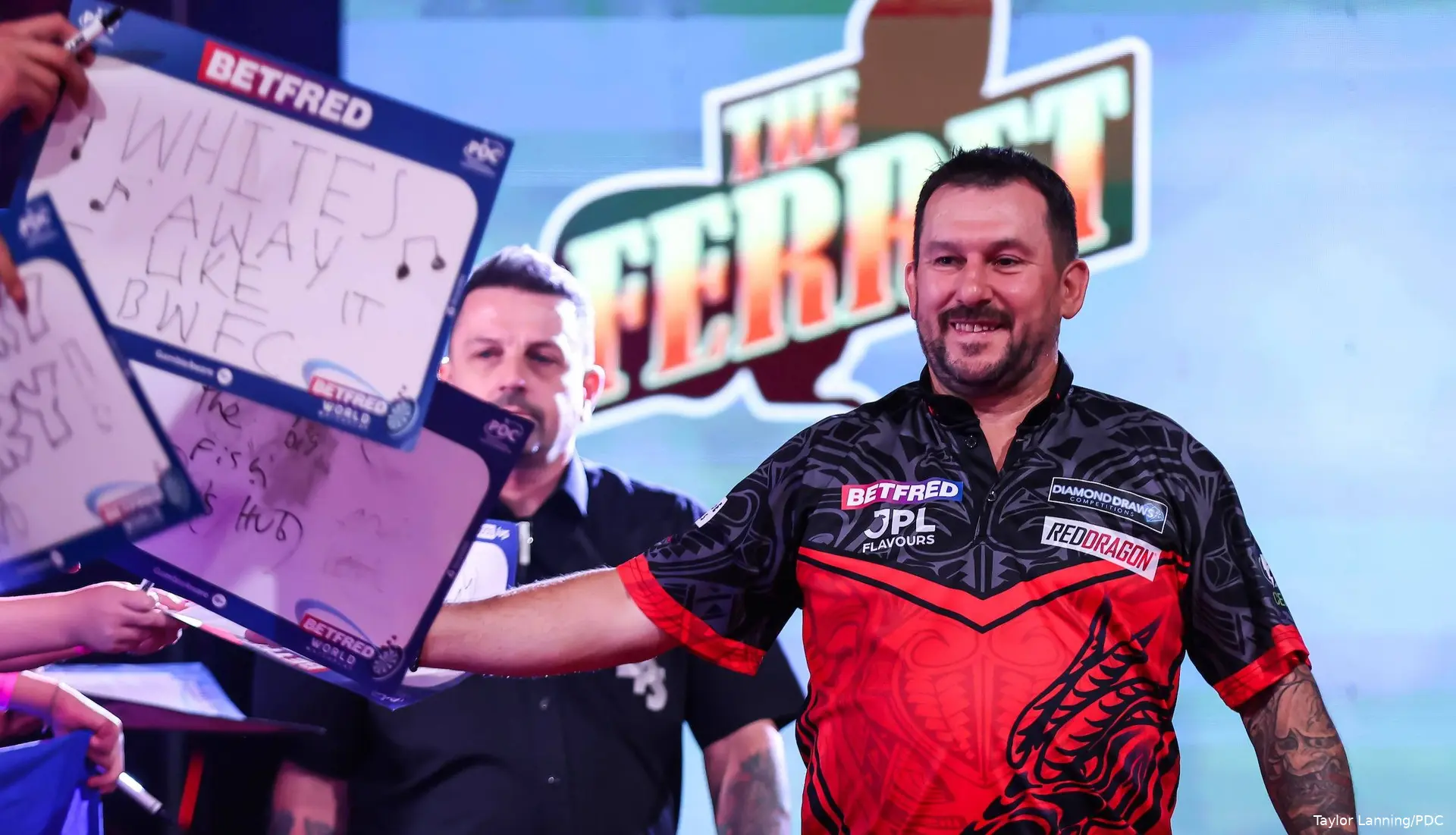 Jonny Clayton at the 2026 World Matchplay