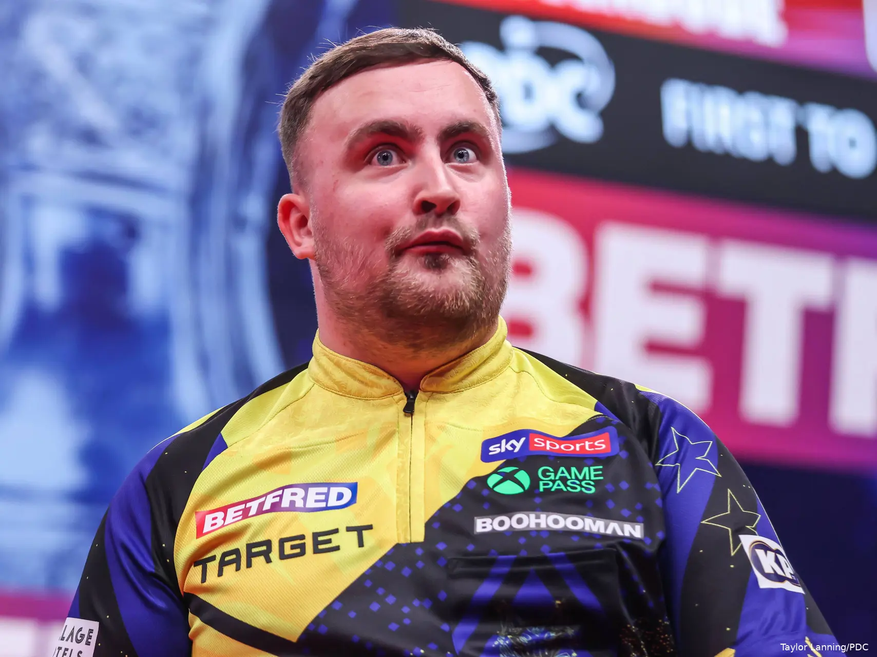 Luke Littler at the 2026 World Matchplay