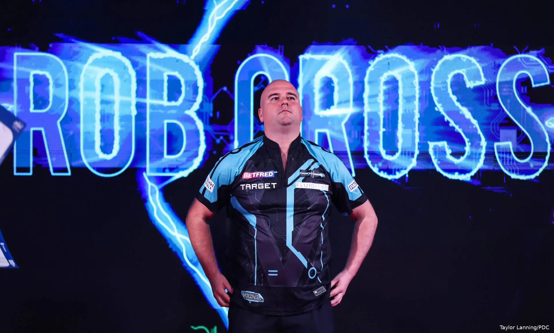 Rob Cross at the 2026 World Matchplay