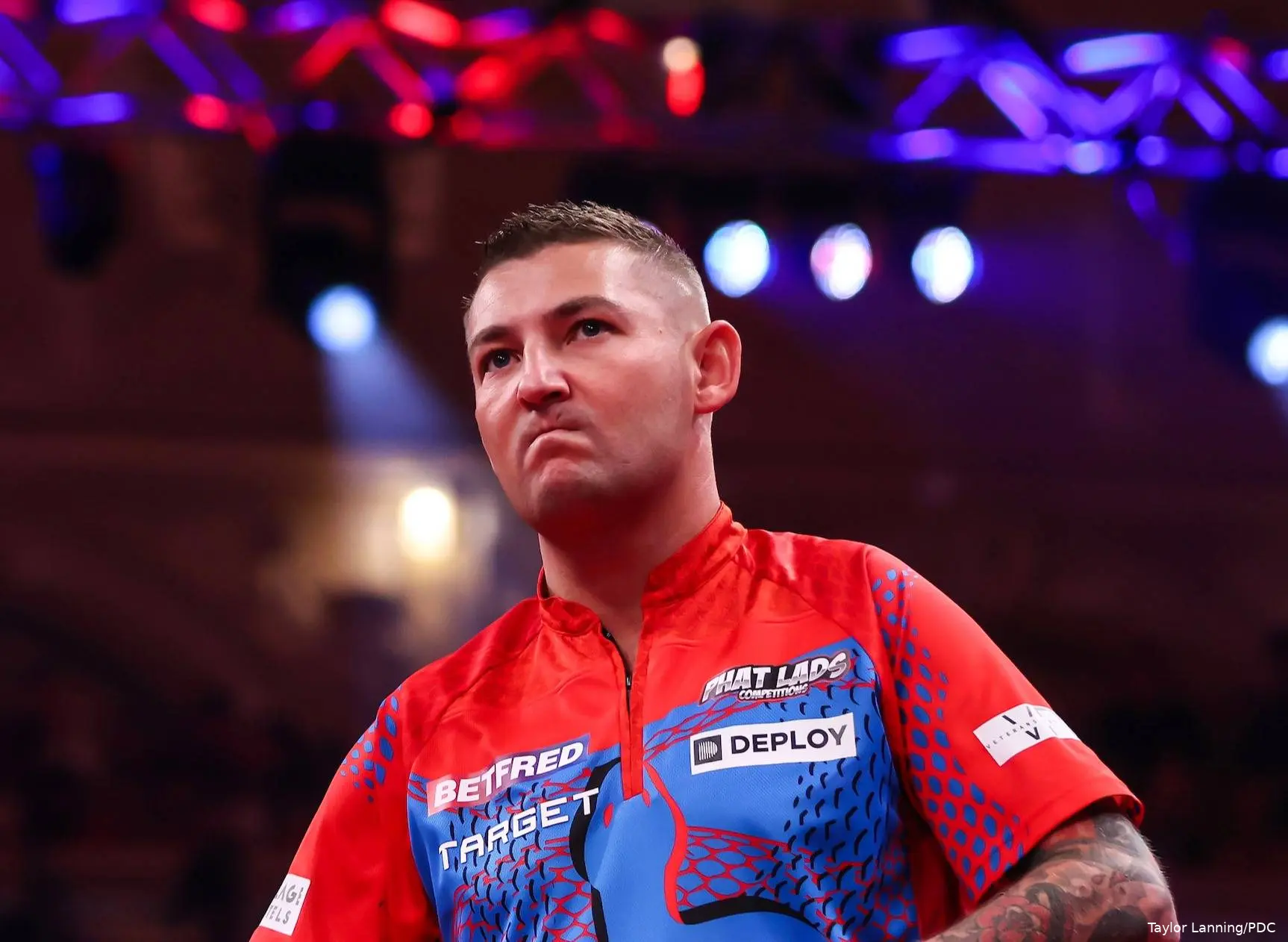Nathan Aspinall at the 2026 World Matchplay