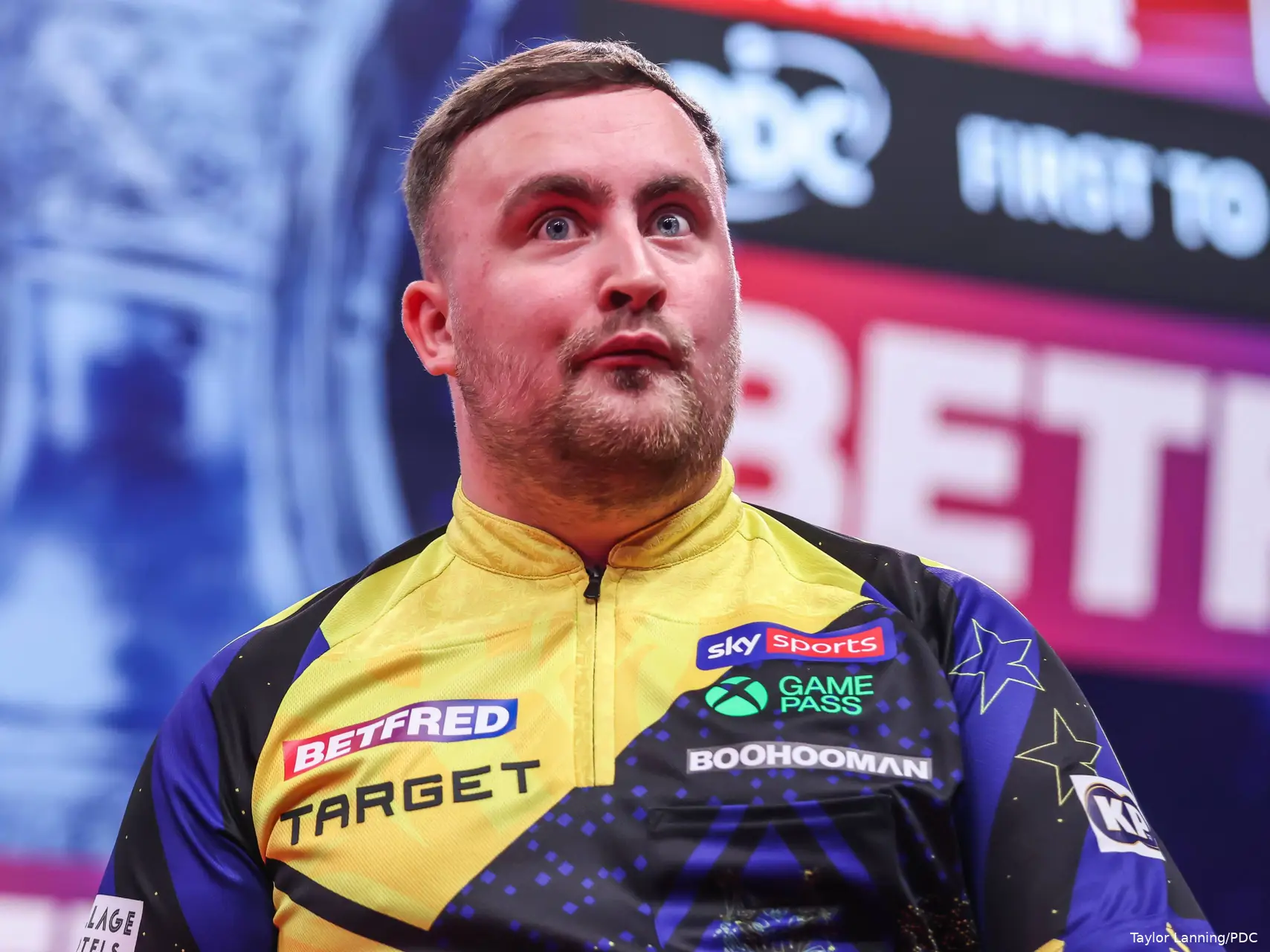 Luke Littler at the 2026 World Matchplay