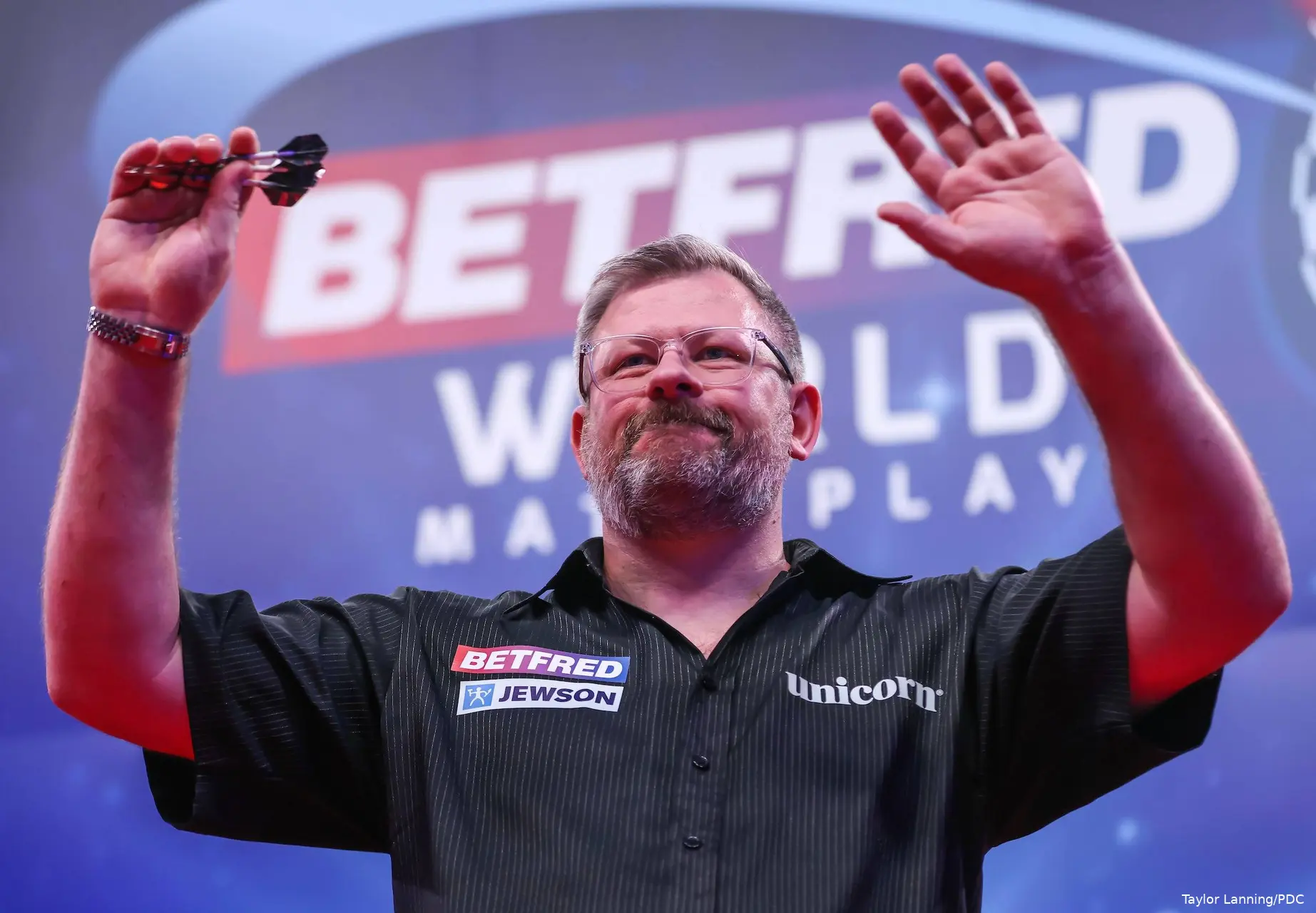 James Wade at the 2026 World Matchplay