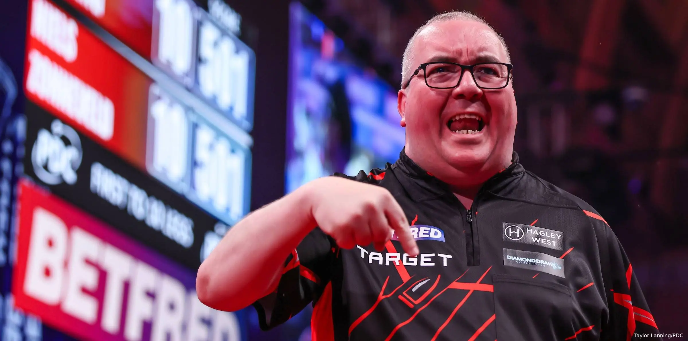 Stephen Bunting points.