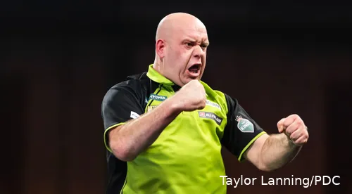 Michael van Gerwen now takes on Chris Dobey