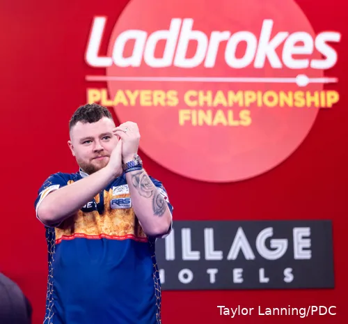 Josh Rock at the Players Championship Finals last week.