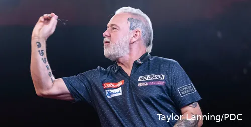 Peter Wright in Aktion