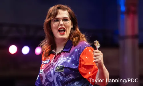 Noa-Lynn van Leuven is de eerste Nederlandse in de stand van de PDC Women's Series