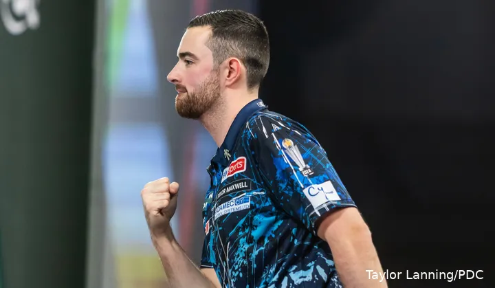 Luke Humphries meets Nick Kenny, after the Welshman won over Raymond van Barneveld in the second round