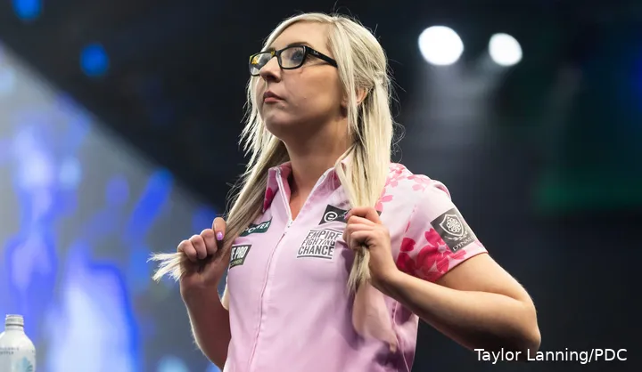 His partner Fallon Sherrock 'batters' him in practice he jokes.