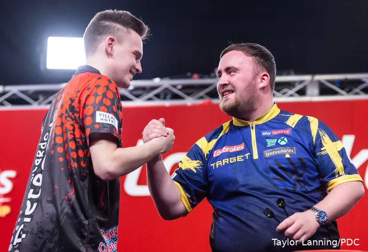 Already met at the Players Championship Finals 2025: Ricardo Pietreczko and Luke Littler