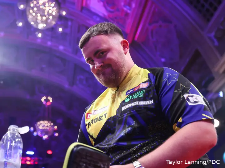 Luke Littler at the 2026 World Matchplay
