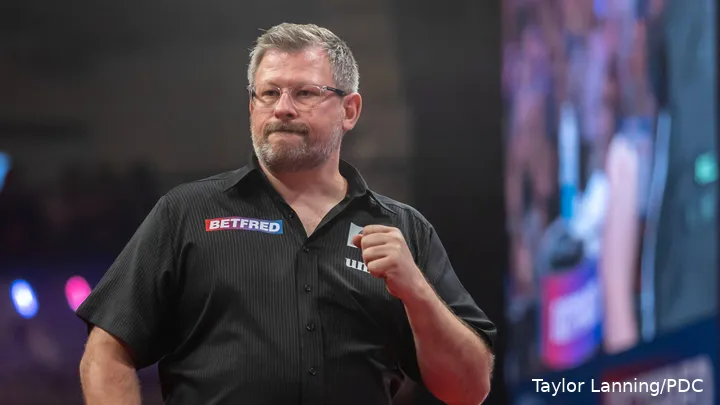 James Wade spielt bis hier hin ein typisch effizientes James Wade Turnier