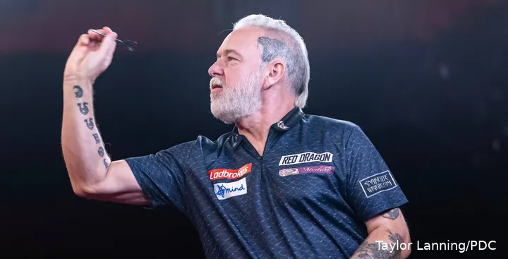 Peter Wright in Aktion