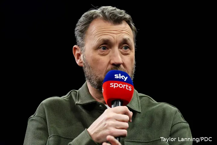 Wayne Mardle am Sky-Mikrofon.