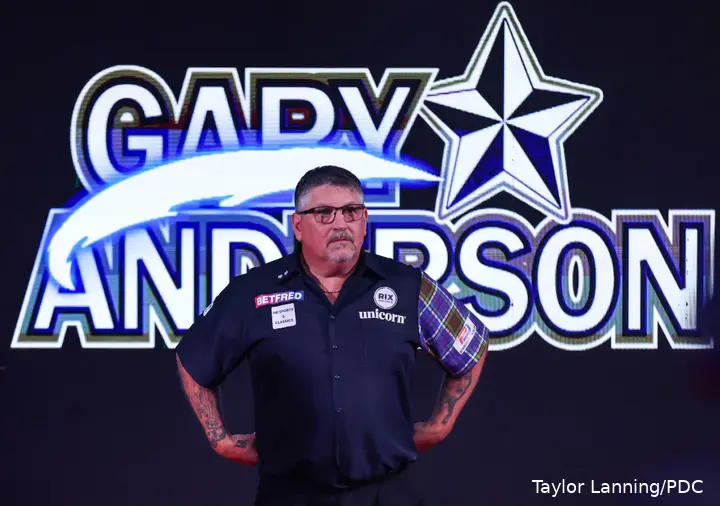 Gary Anderson beim World Matchplay 2026