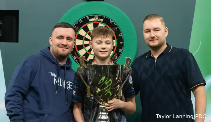 Lex Paeshuyse na het winnen van de JDC-wereldtitel