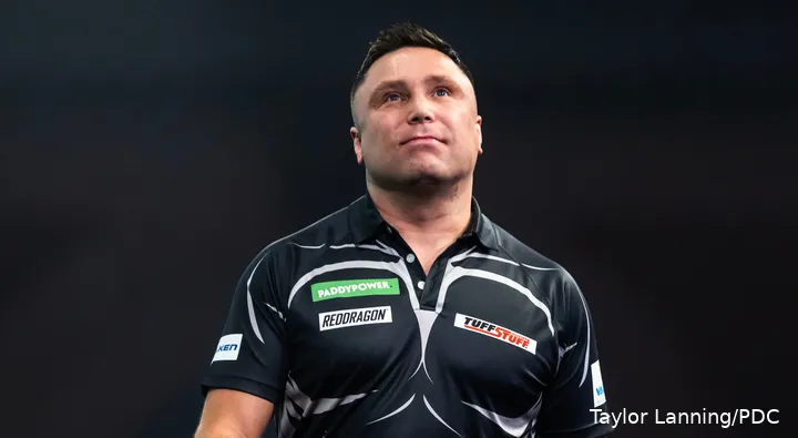 Gerwyn Price ging in de kwartfinales van het WK Darts met 5-3 onderuit tegen Chris Dobey