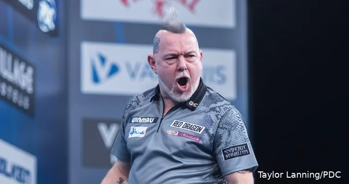 Peter Wright neemt het bij de laatste zestien op tegen Stephen Bunting