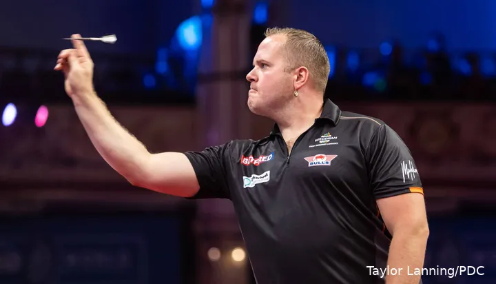 Dirk van Duijvenbode haalde nooit zijn beste niveau tegen Andrew Gilding