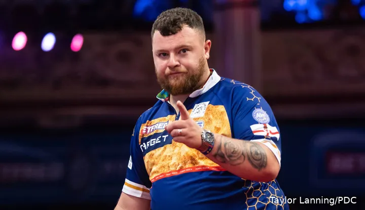 'Rocky' eindigde zijn partij tegen Whitlock met een gemiddelde van 108.16 en een finishpercentage van 75%.