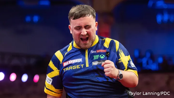 Luke Littler won vorig weekend de World Matchplay