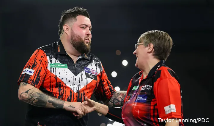 Michael Smith &amp; Lisa Ashton na hun wedstrijd op het WK Darts 2026
