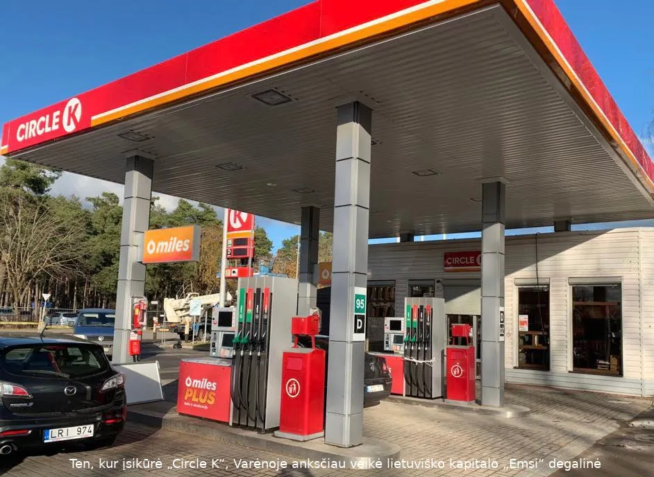 circle k degaline varenoje