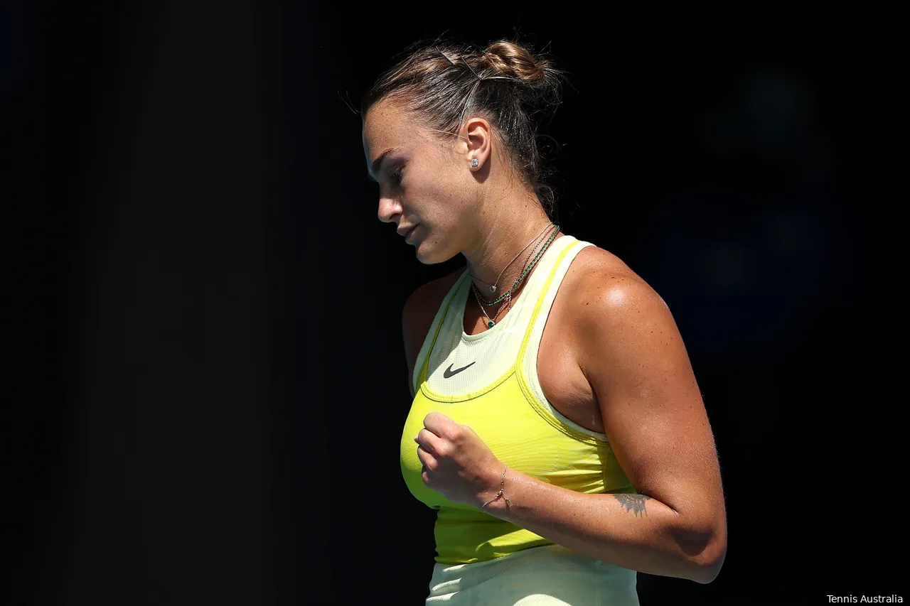 Aryna Sabalenka at the 2025 Australian Open