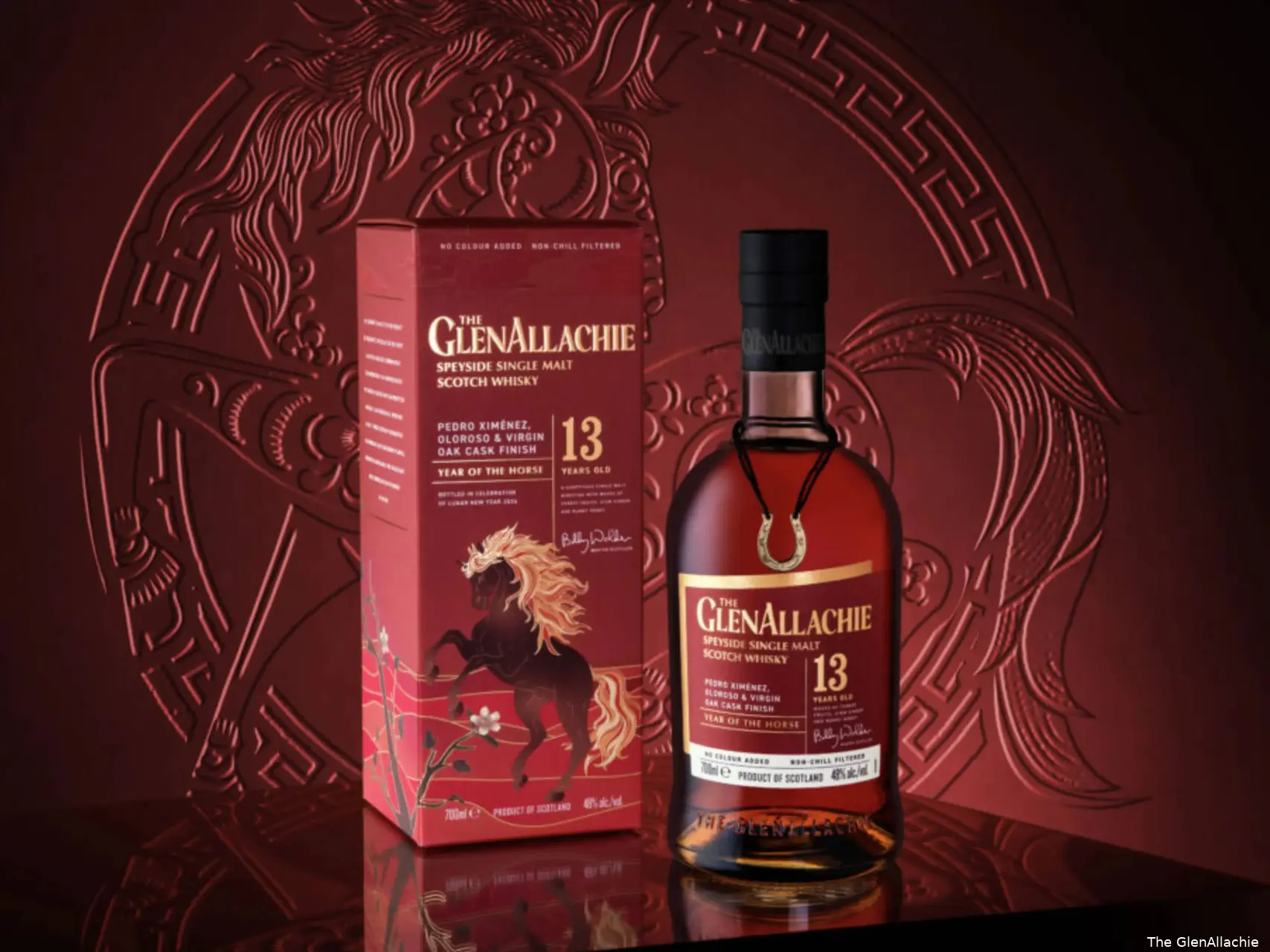 The GlenAllachie Fire Horse whisky