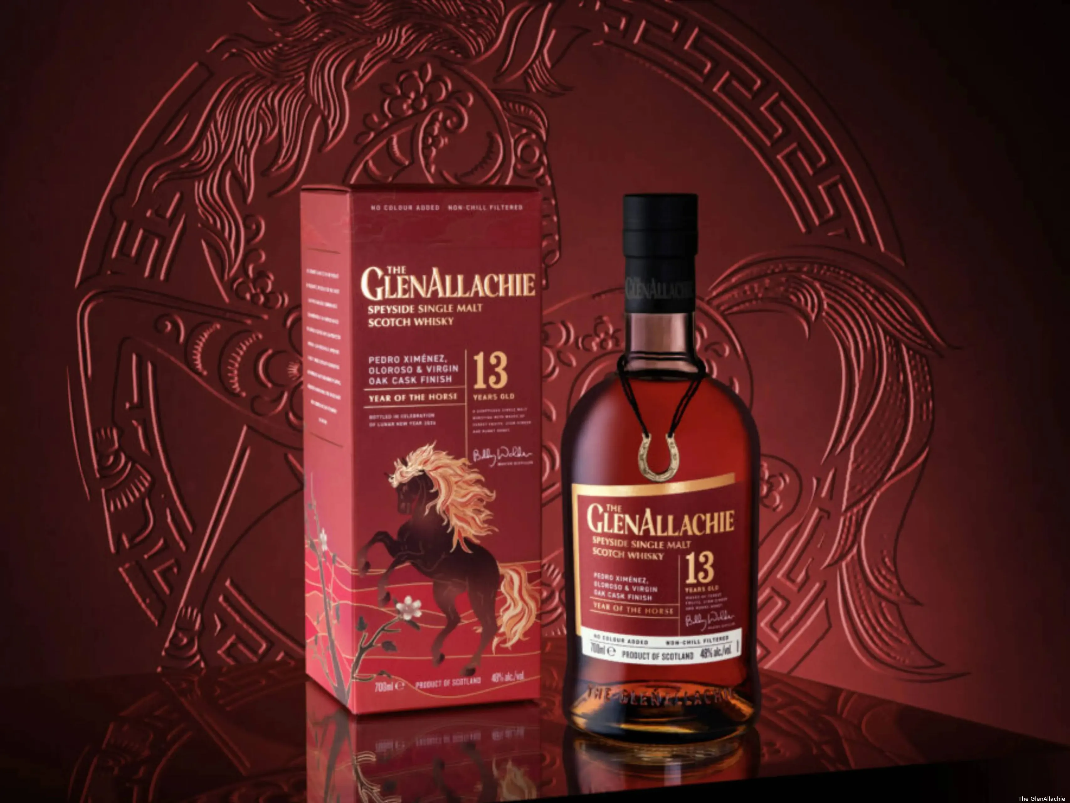 The GlenAllachie Fire Horse whisky