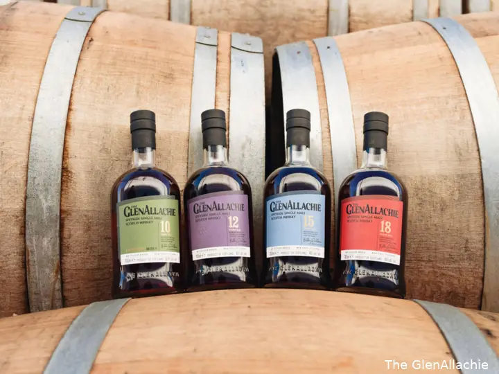The GlenAllachie whisky range
