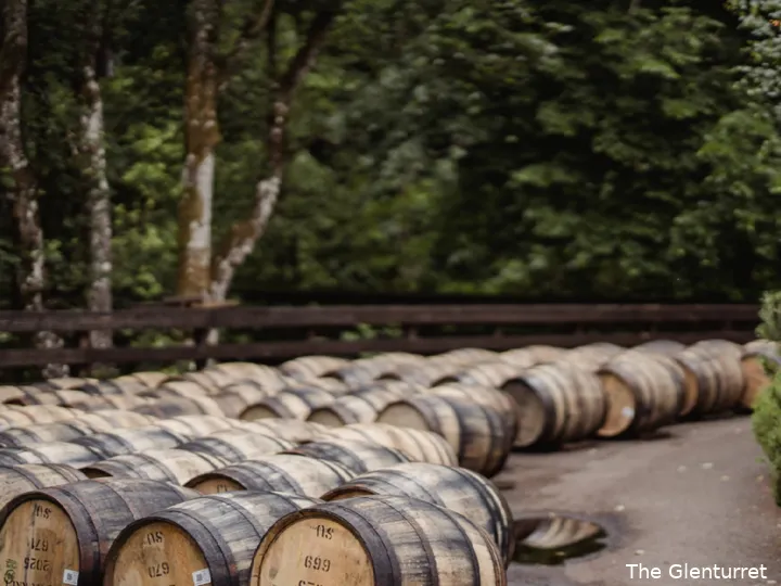 The Glenturret casks outdoors