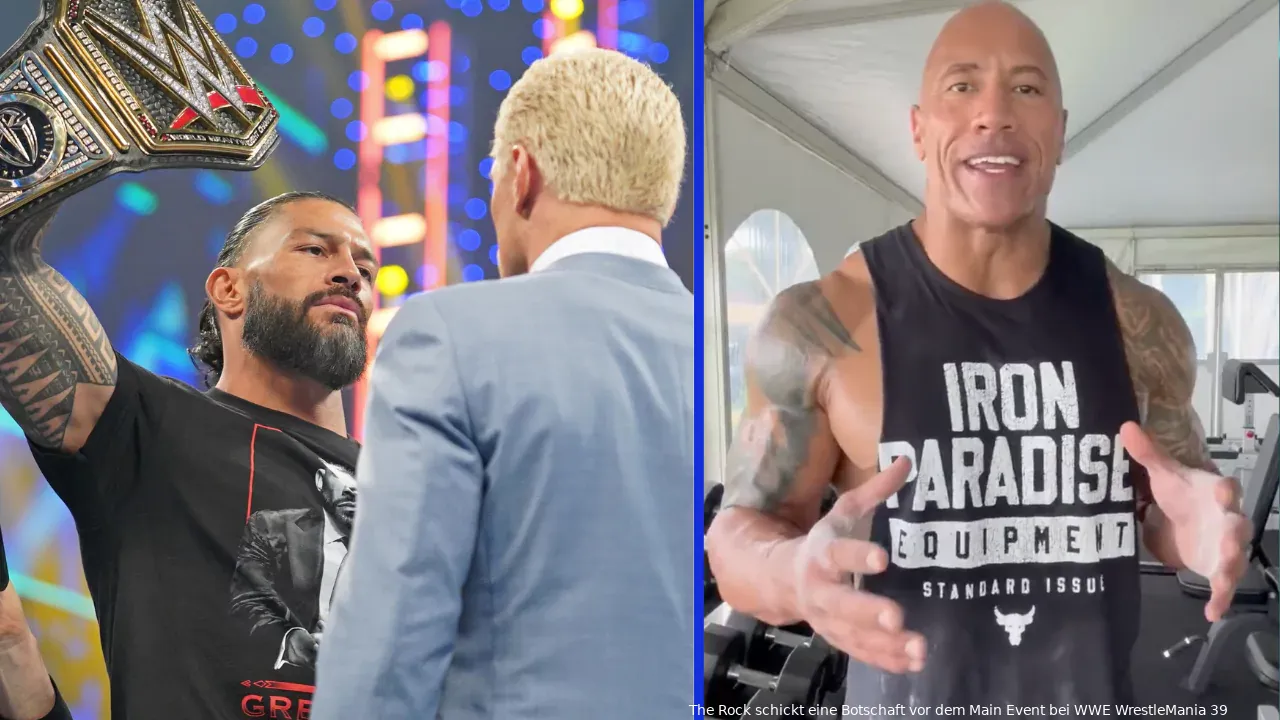 wwe wm39 rock botschaft