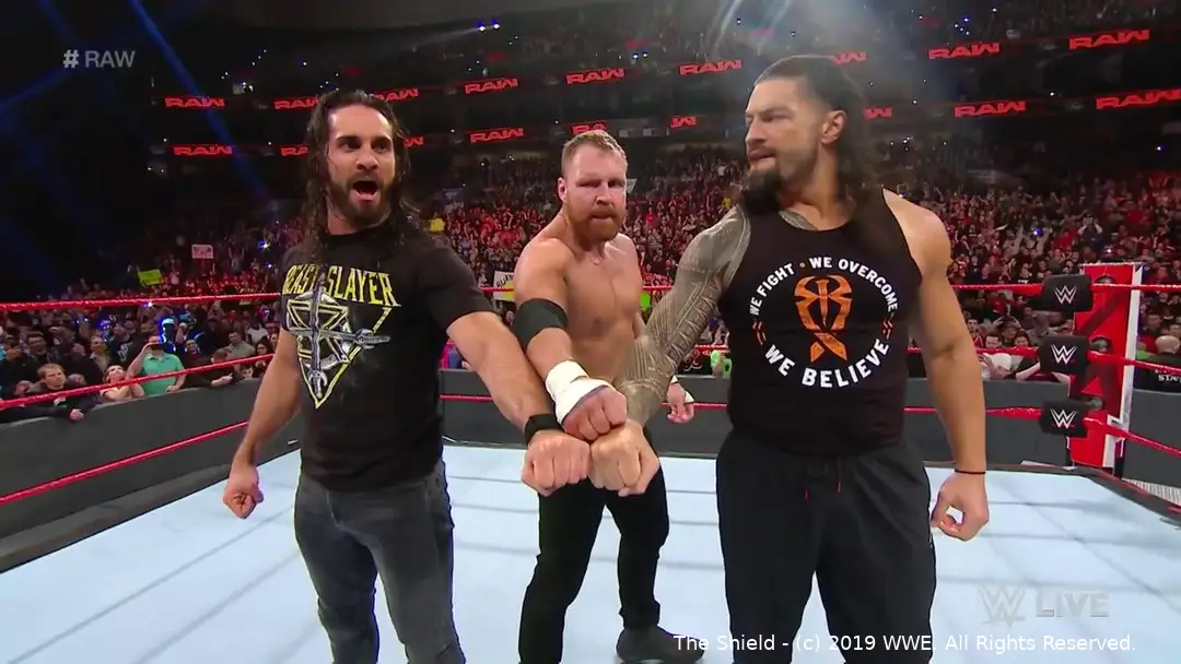 The Shield mit einem letzten Comeback - (c) 2019 WWE. All Rights Reserved.