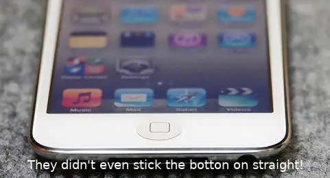 white ipod touch