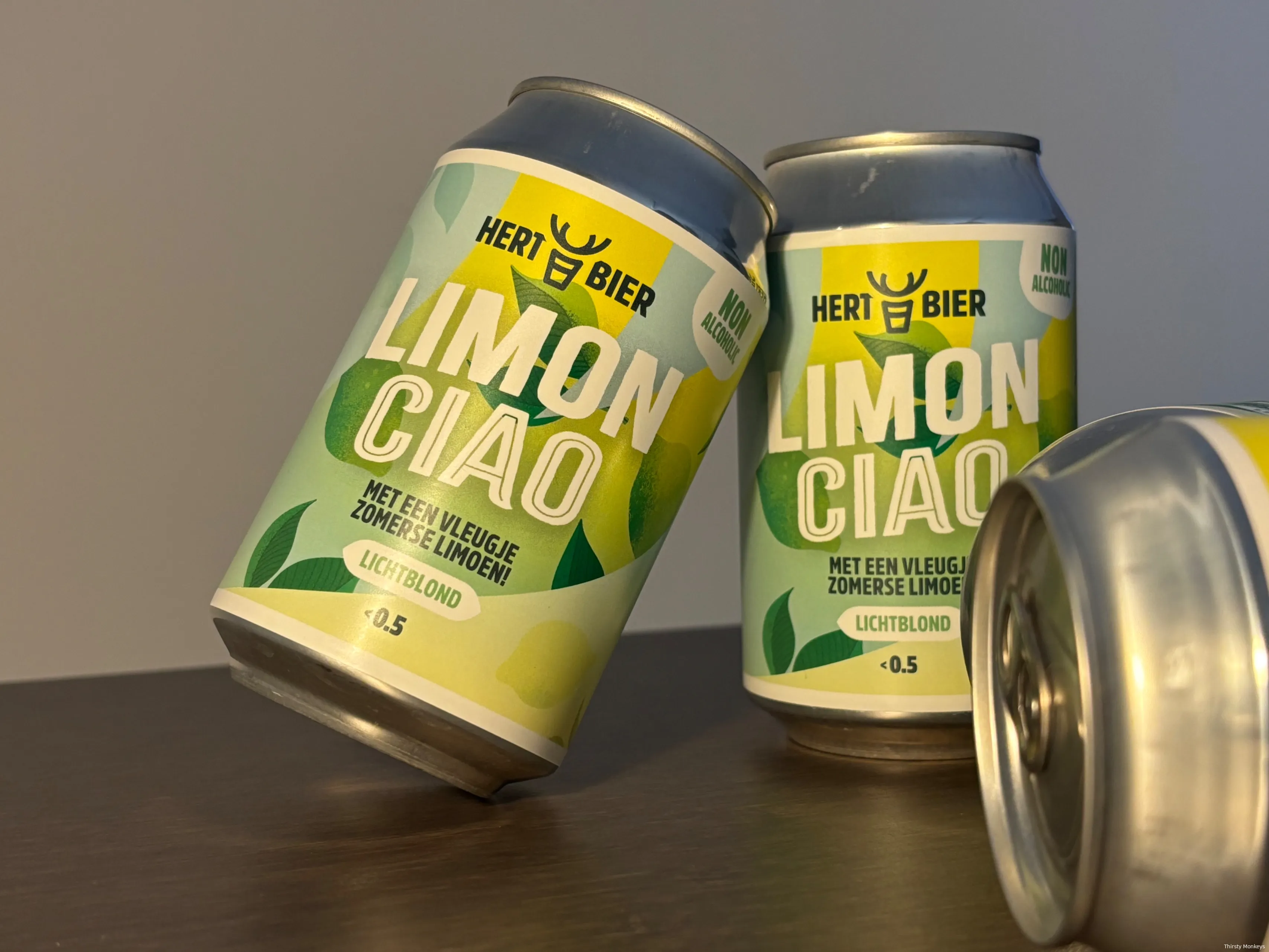 Drie blikjes limin ciao bier
