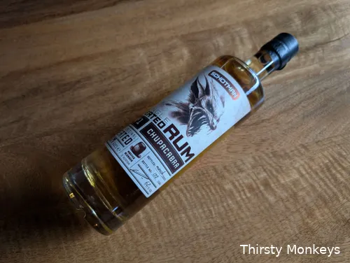 Schotland Chupacabra Peated Rum uitgezoomd