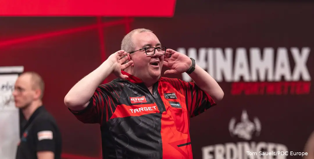 Stephen Bunting blickt ins Publikum