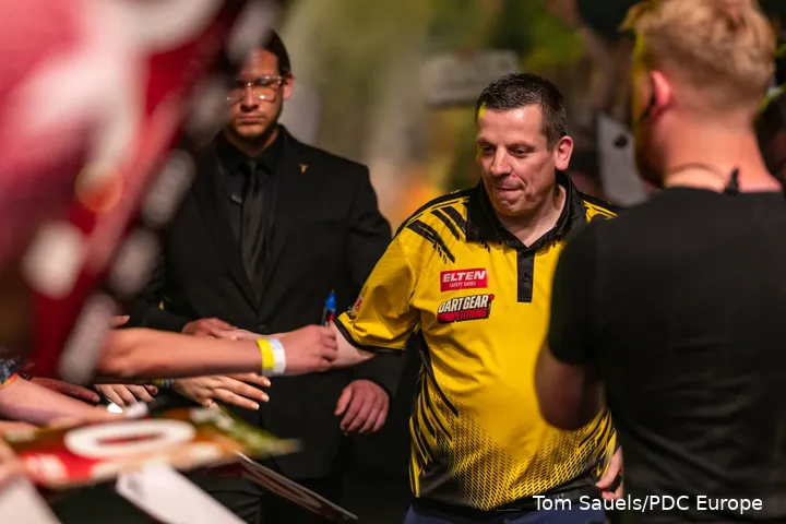 Dave Chisnall während seines Walk-ons.