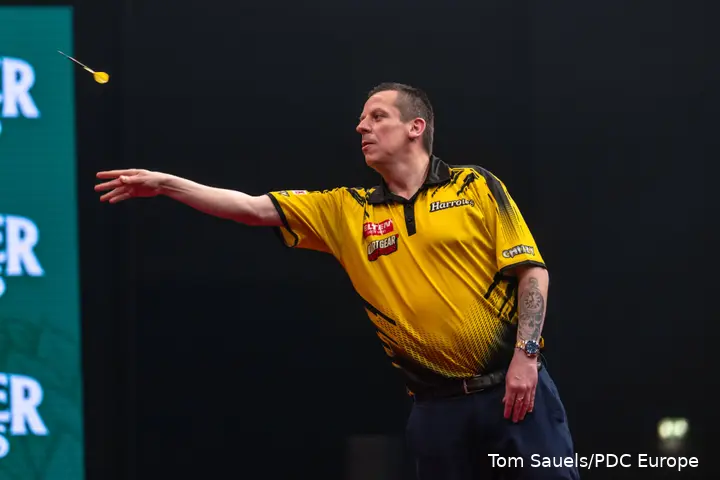 Dave Chisnall in actie