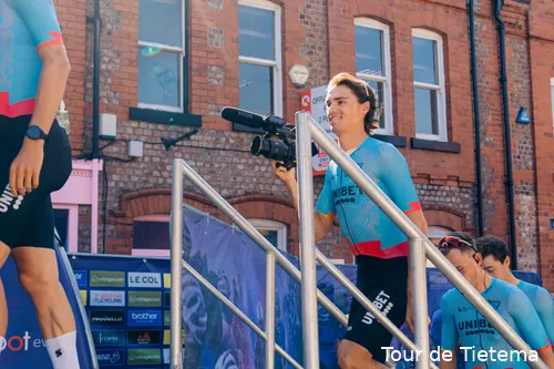 TDT-Unibet sprinter Davide Bomboi in the Tour of Britain