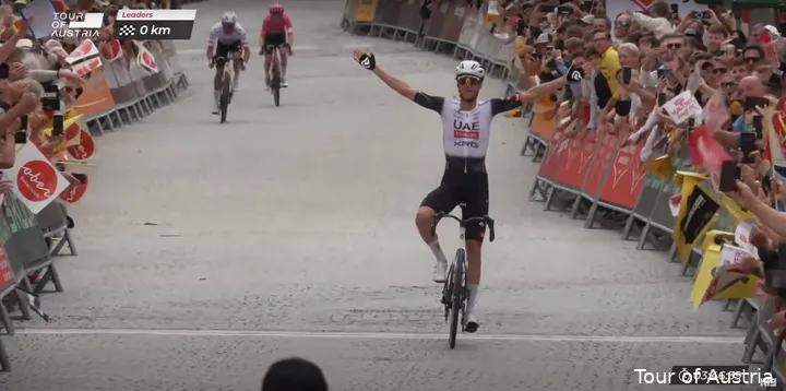 Grossschartner won the first stage on Wednesday