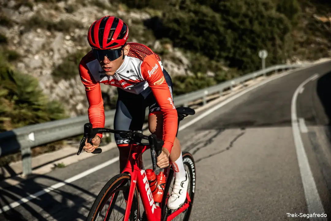 Thibau Nys, last winter, still for the back then Trek-Segafredo