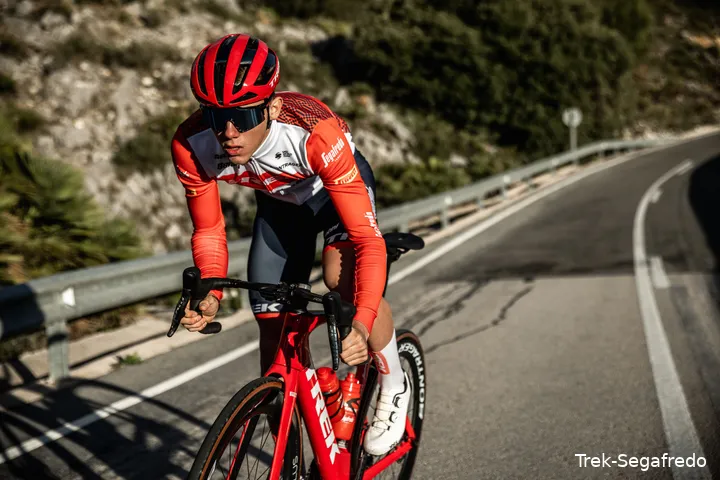 Thibau Nys, last winter, still for the back then Trek-Segafredo