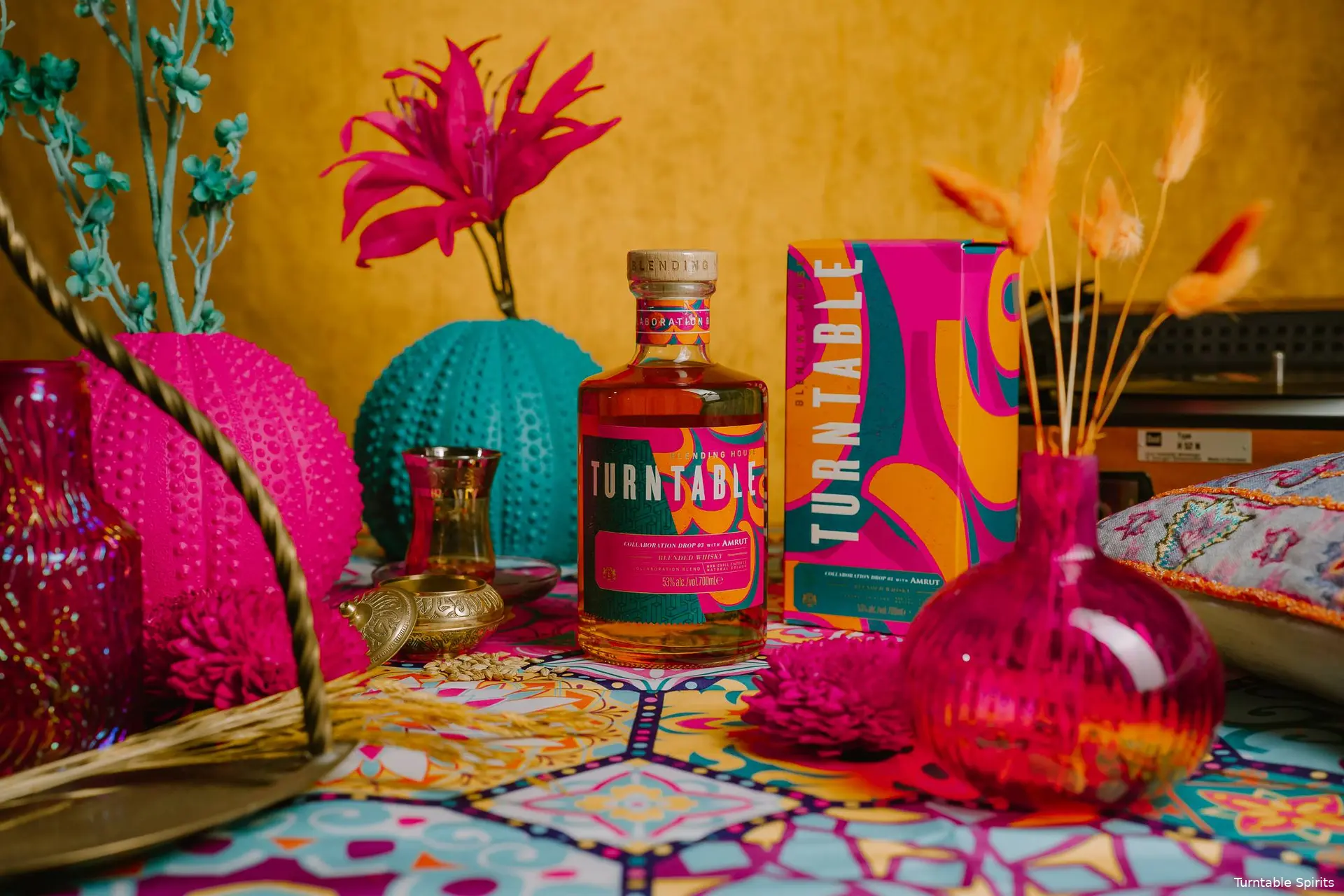 Turntable Collaboration Drop 3 bottle and design