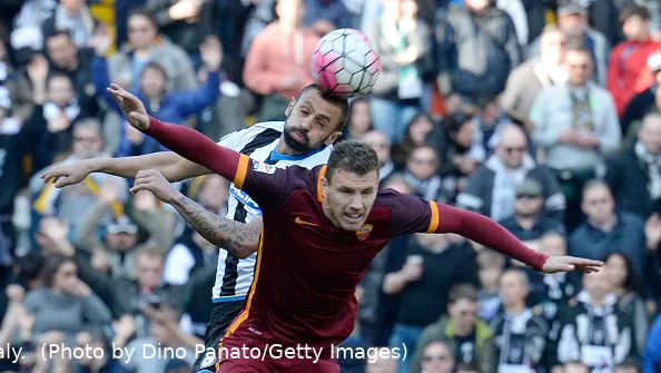 dzeko danilo contrasto udinese roma